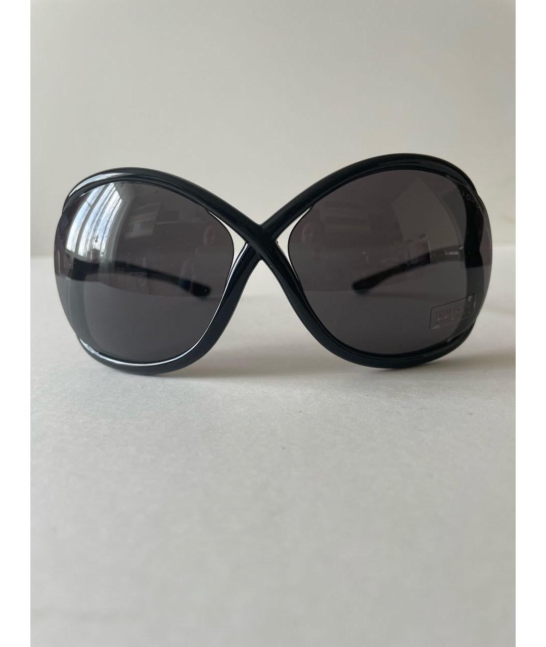 TOM FORD Черные пластиковые солнцезащитные очки, фото 5