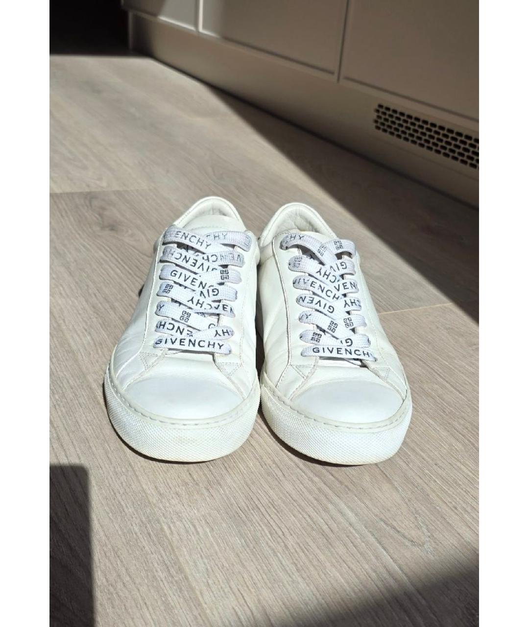 GIVENCHY Белые кожаные кеды, фото 2
