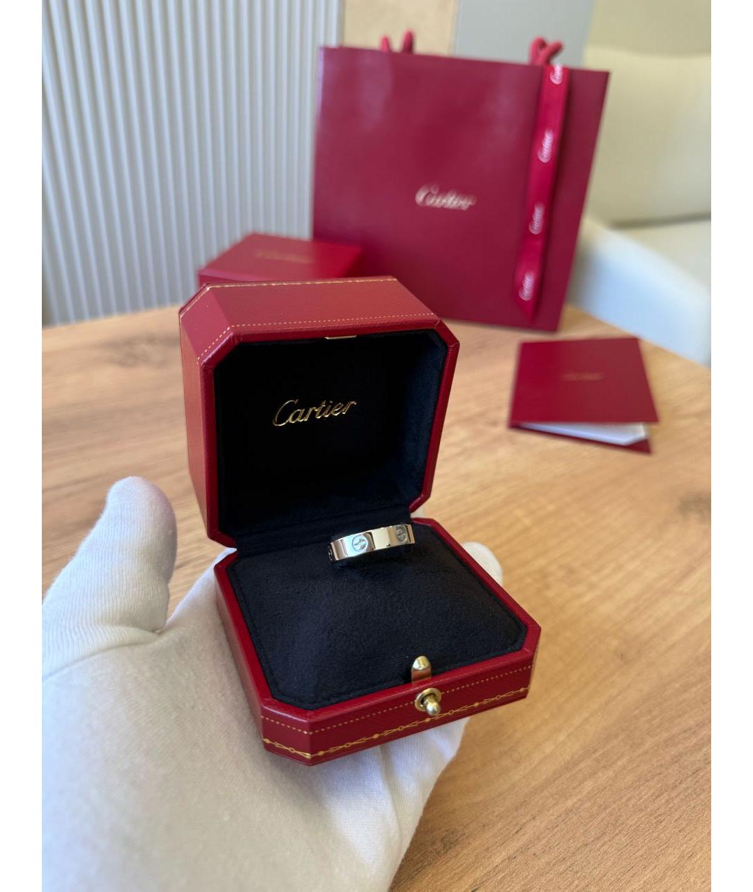 CARTIER Серебряное кольцо из белого золота, фото 4