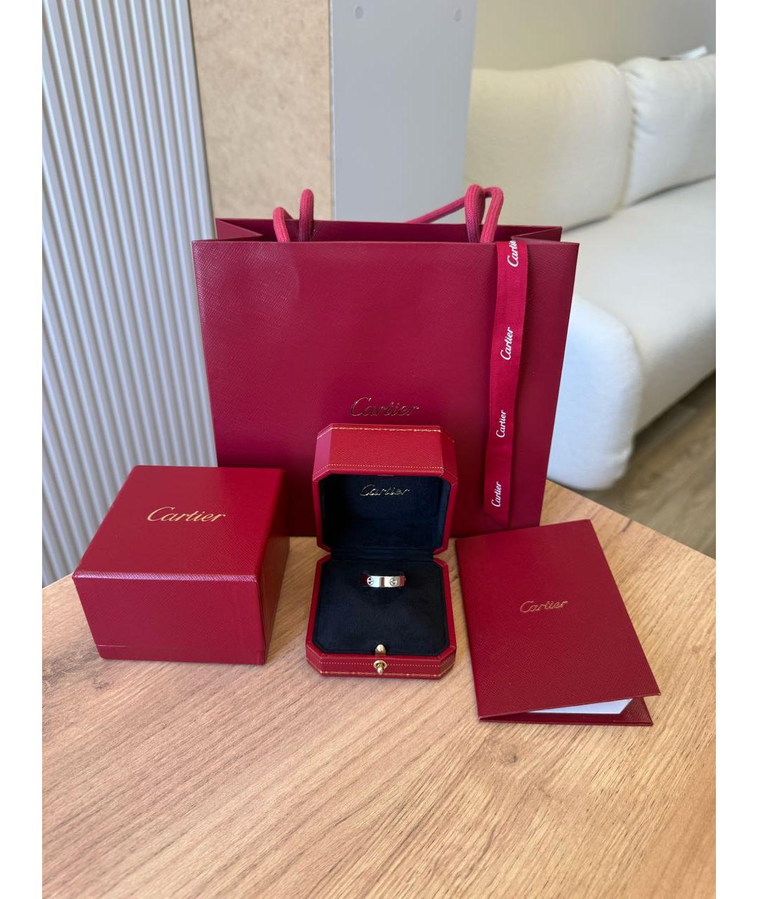 CARTIER Серебряное кольцо из белого золота, фото 3