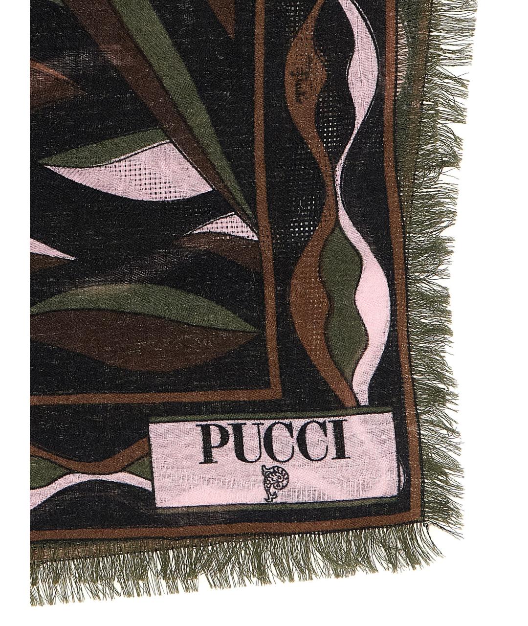 EMILIO PUCCI Мульти шелковый шарф, фото 2