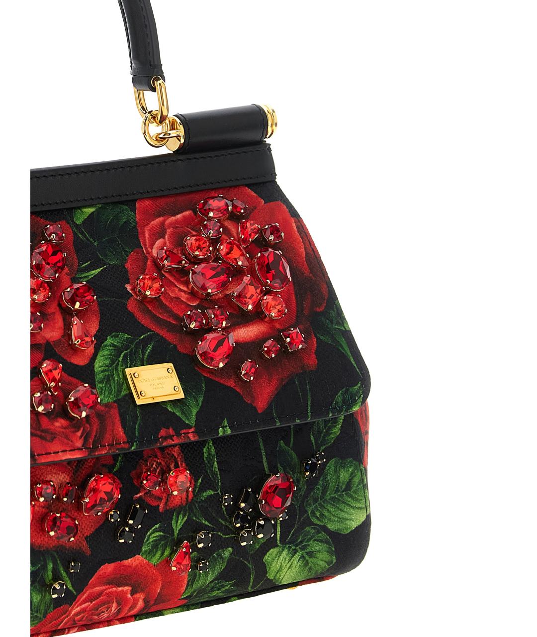 DOLCE&GABBANA Красная хлопковая сумка с короткими ручками, фото 3