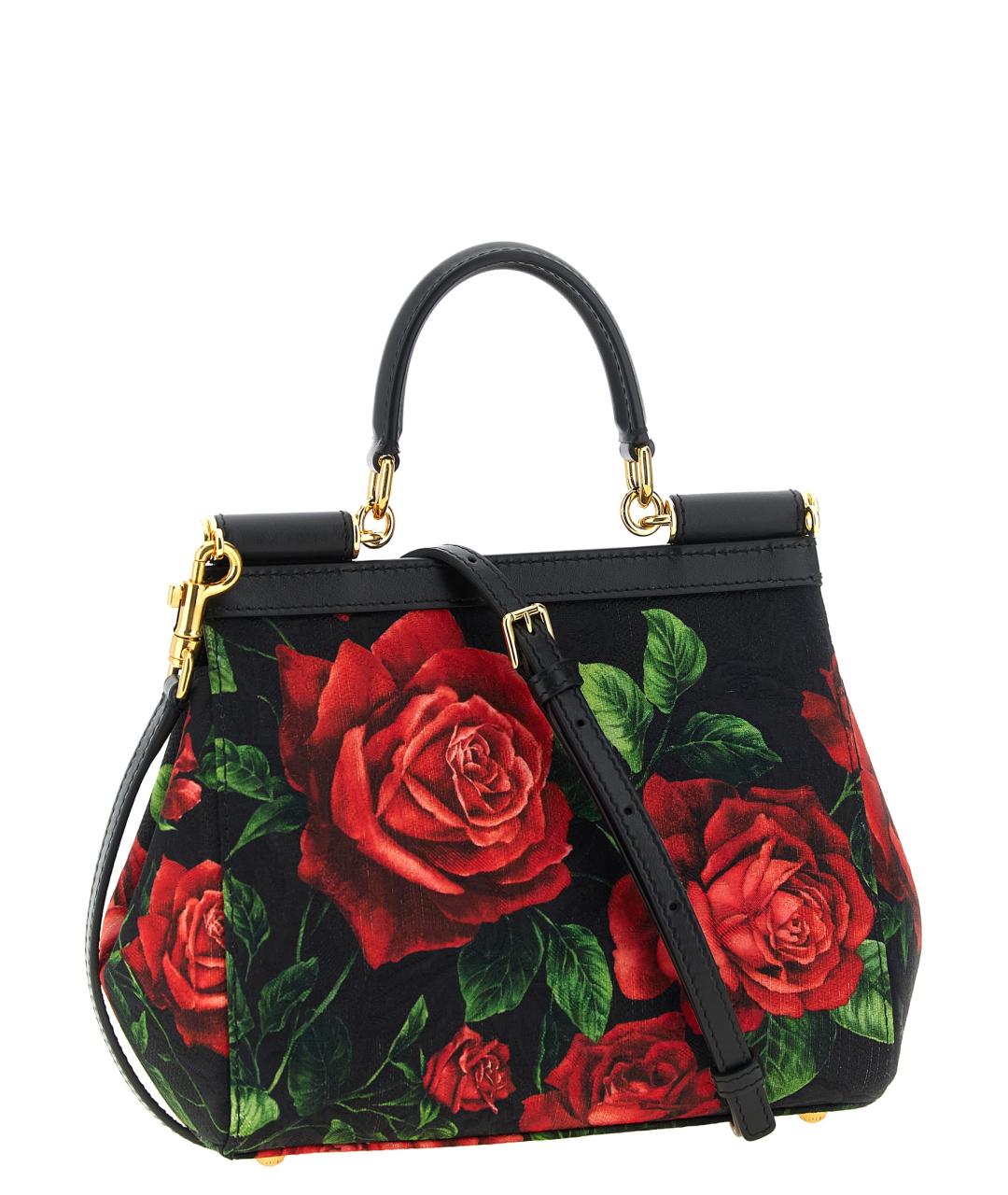 DOLCE&GABBANA Красная хлопковая сумка с короткими ручками, фото 2