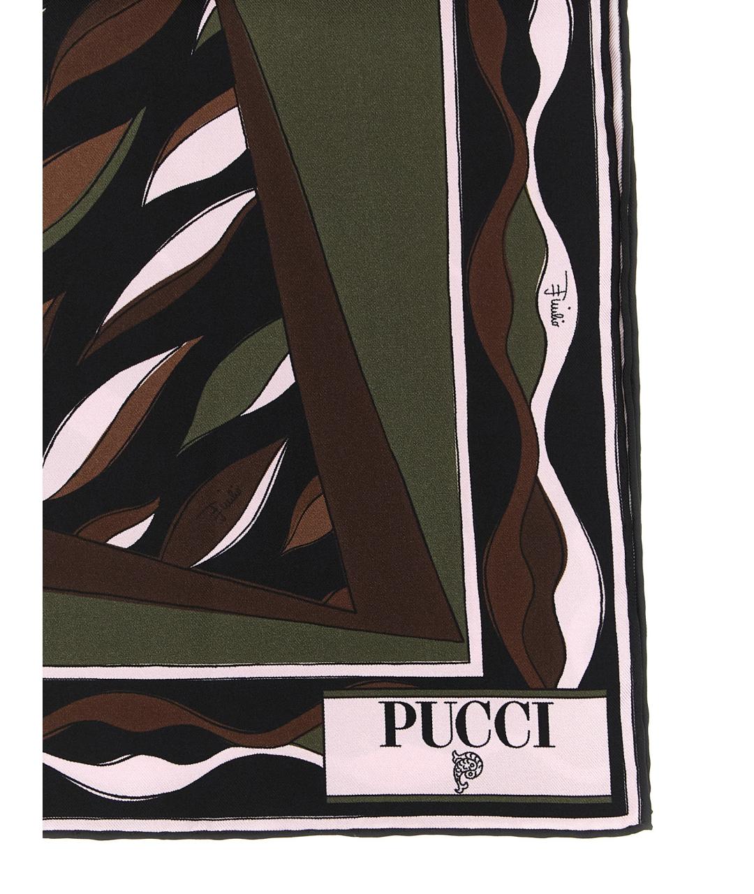 EMILIO PUCCI Мульти шелковый шарф, фото 2