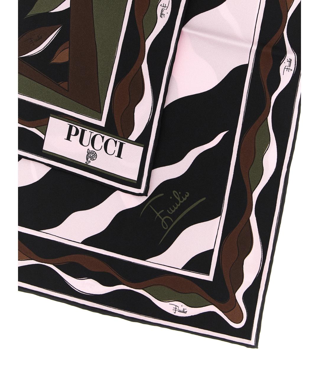 EMILIO PUCCI Мульти шелковый шарф, фото 3