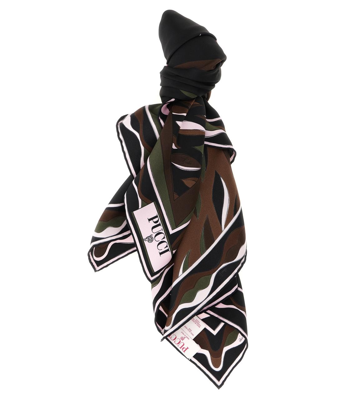 EMILIO PUCCI Мульти шелковый шарф, фото 1