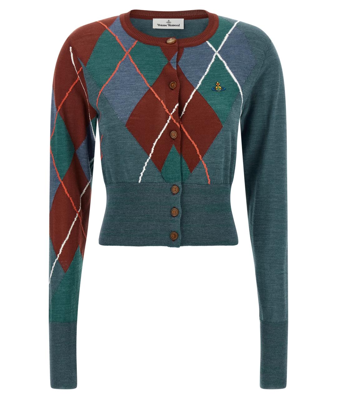 VIVIENNE WESTWOOD Мульти шерстяной кардиган, фото 1