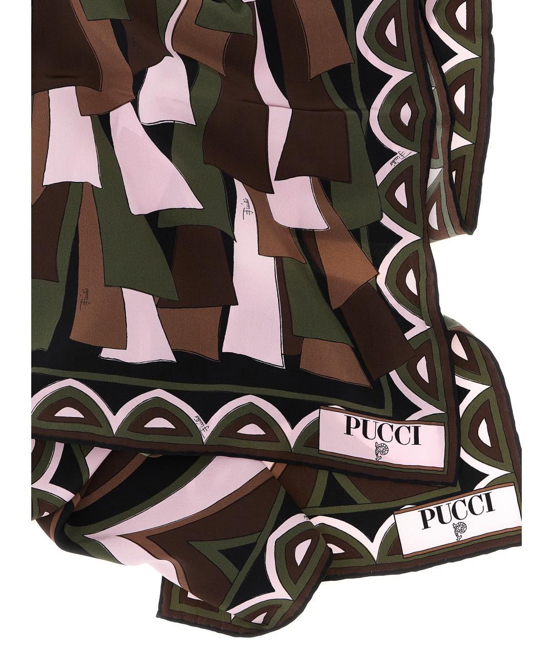 EMILIO PUCCI Мульти шелковый шарф, фото 3