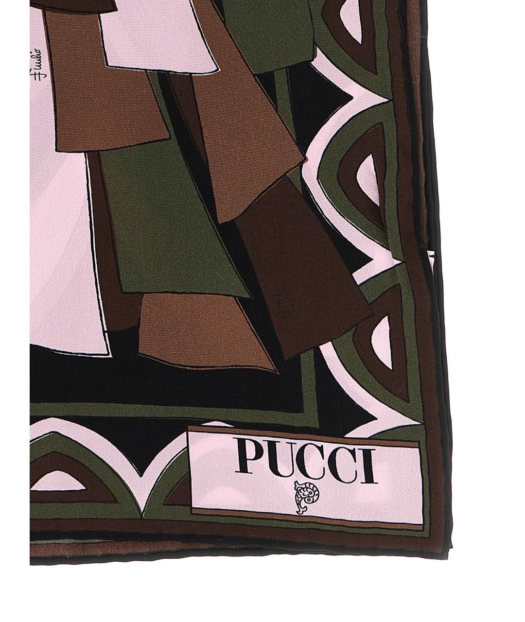 EMILIO PUCCI Мульти шелковый шарф, фото 2