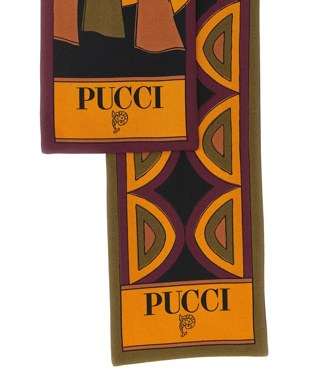 EMILIO PUCCI Мульти шелковый шарф, фото 3