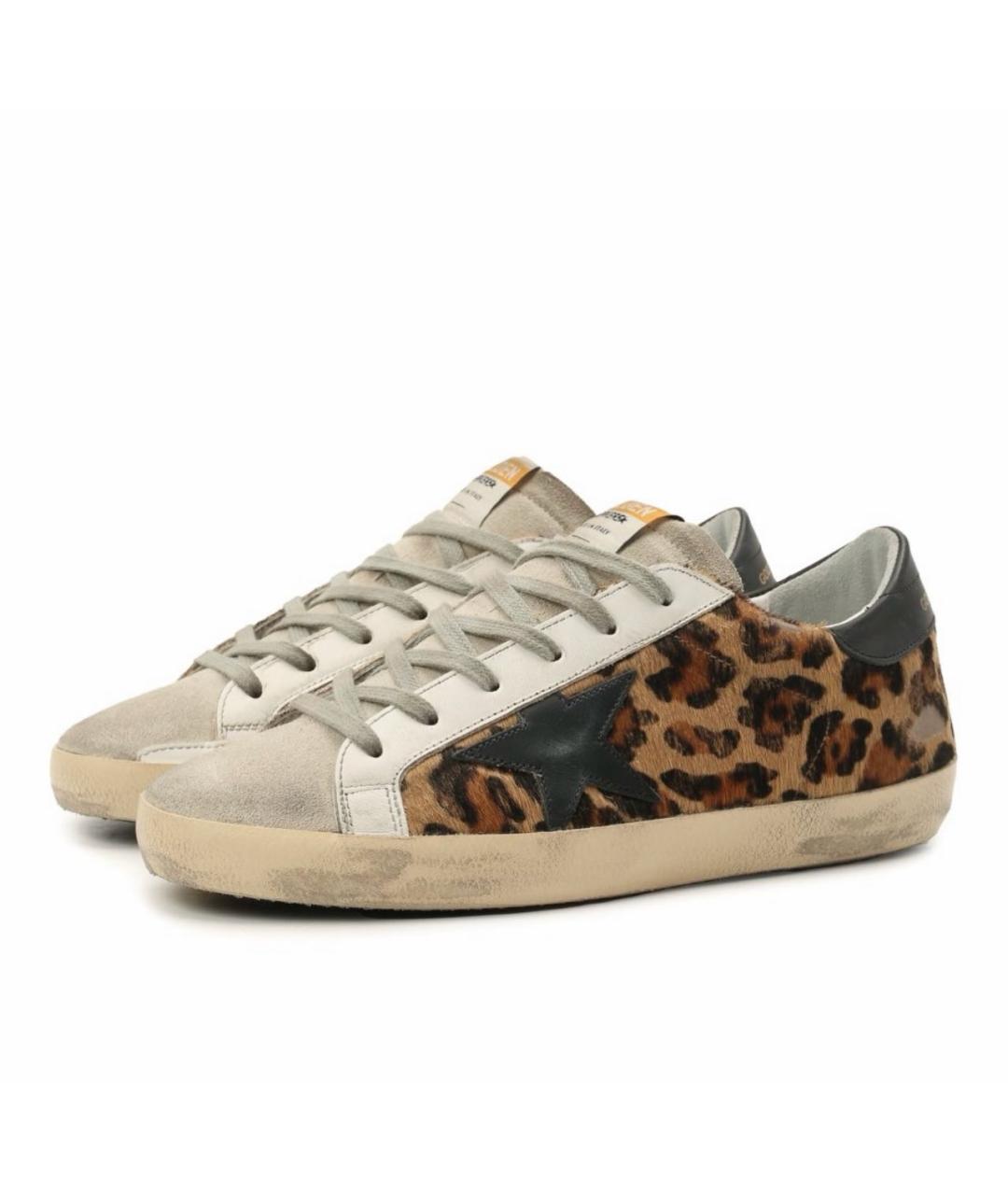 GOLDEN GOOSE Мульти кожаные кеды, фото 2