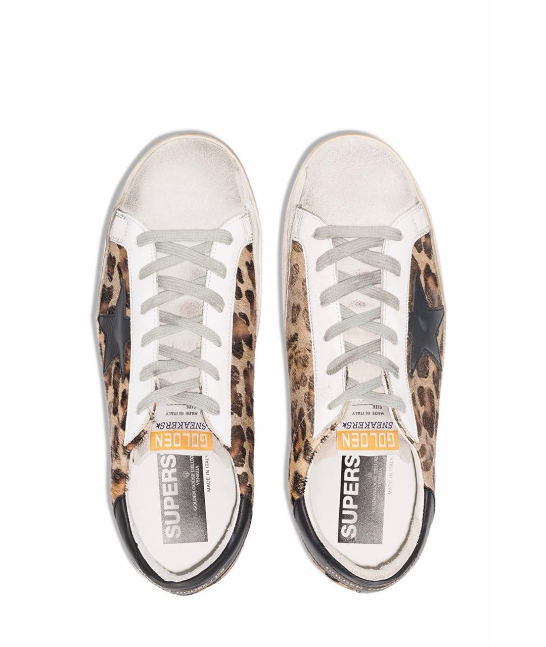 GOLDEN GOOSE Мульти кожаные кеды, фото 4