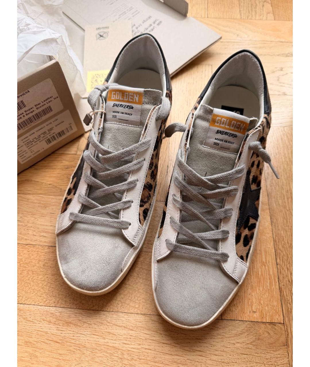 GOLDEN GOOSE Мульти кожаные кеды, фото 8