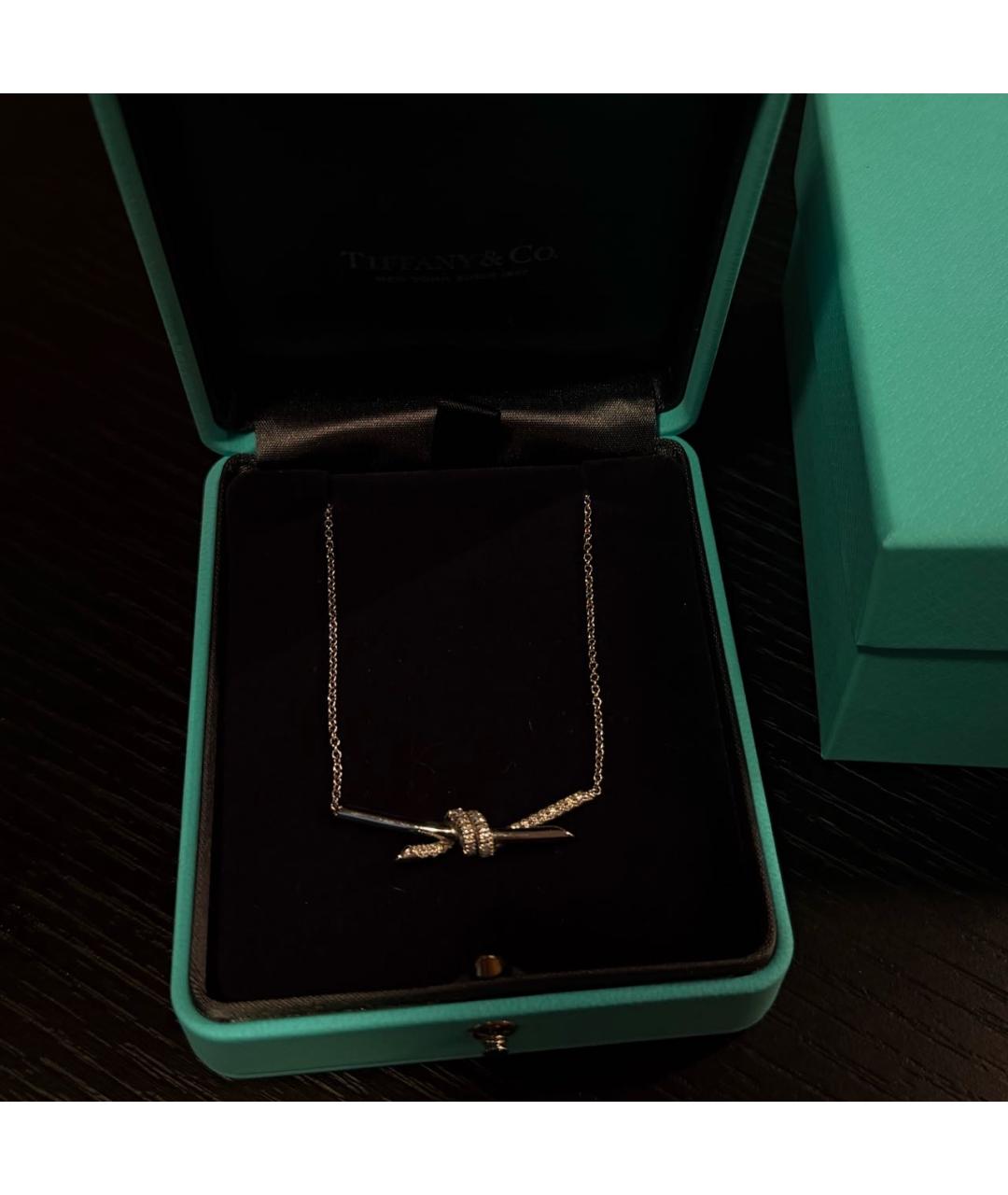 TIFFANY&CO Серебряная подвеска из белого золота, фото 4