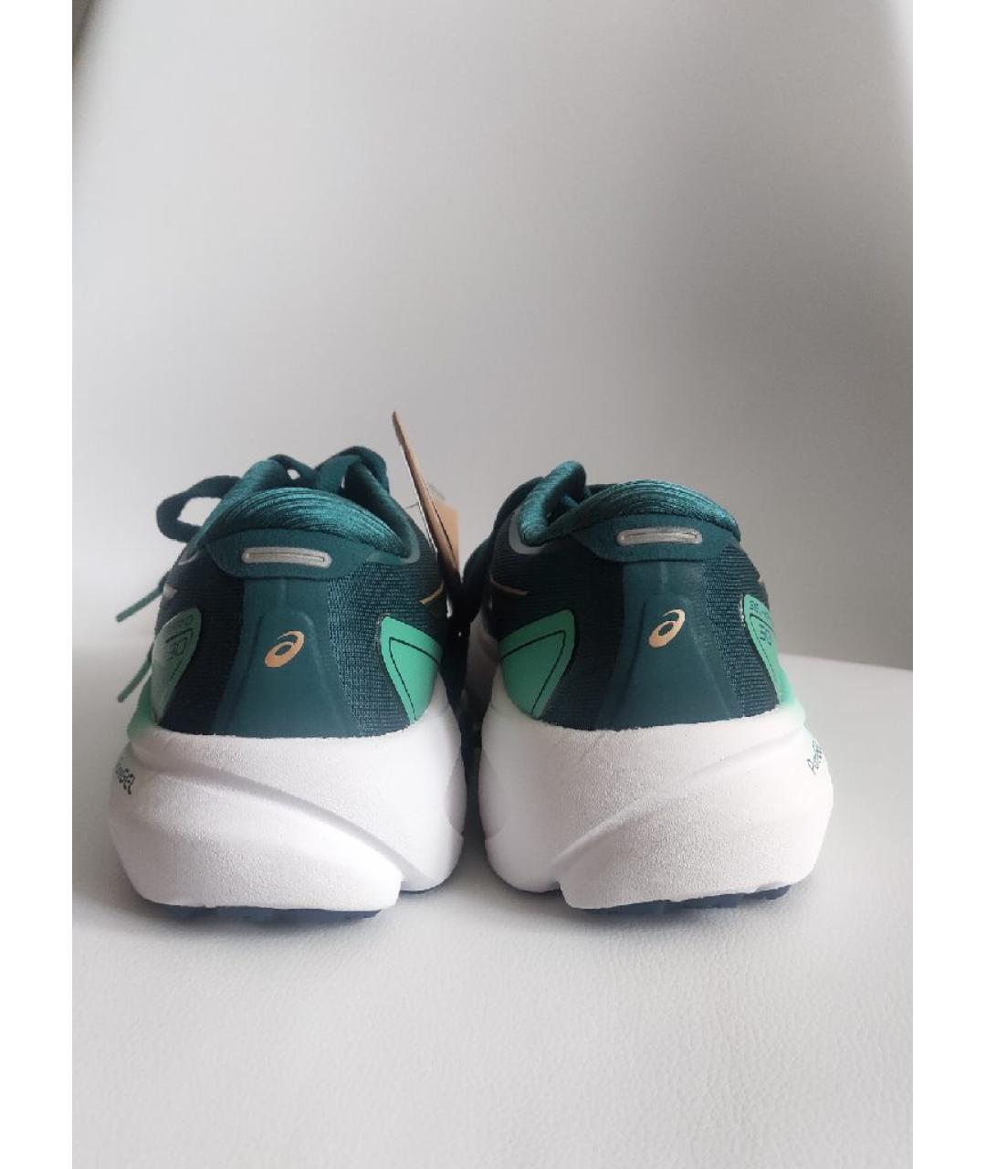 ASICS Зеленые текстильные кроссовки, фото 4