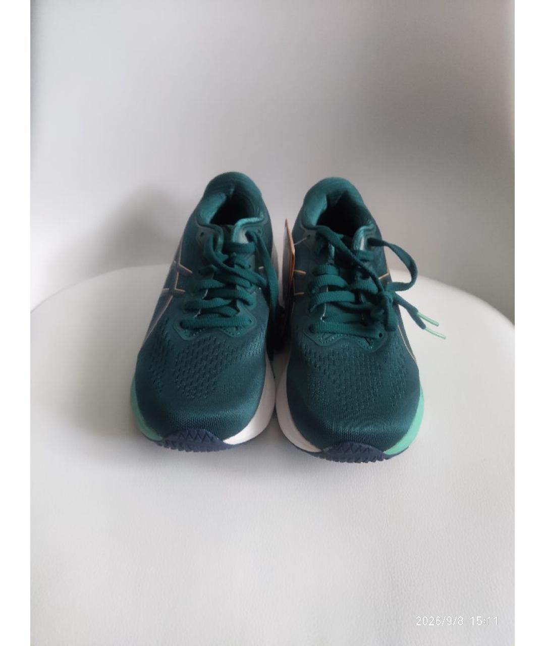 ASICS Зеленые текстильные кроссовки, фото 2