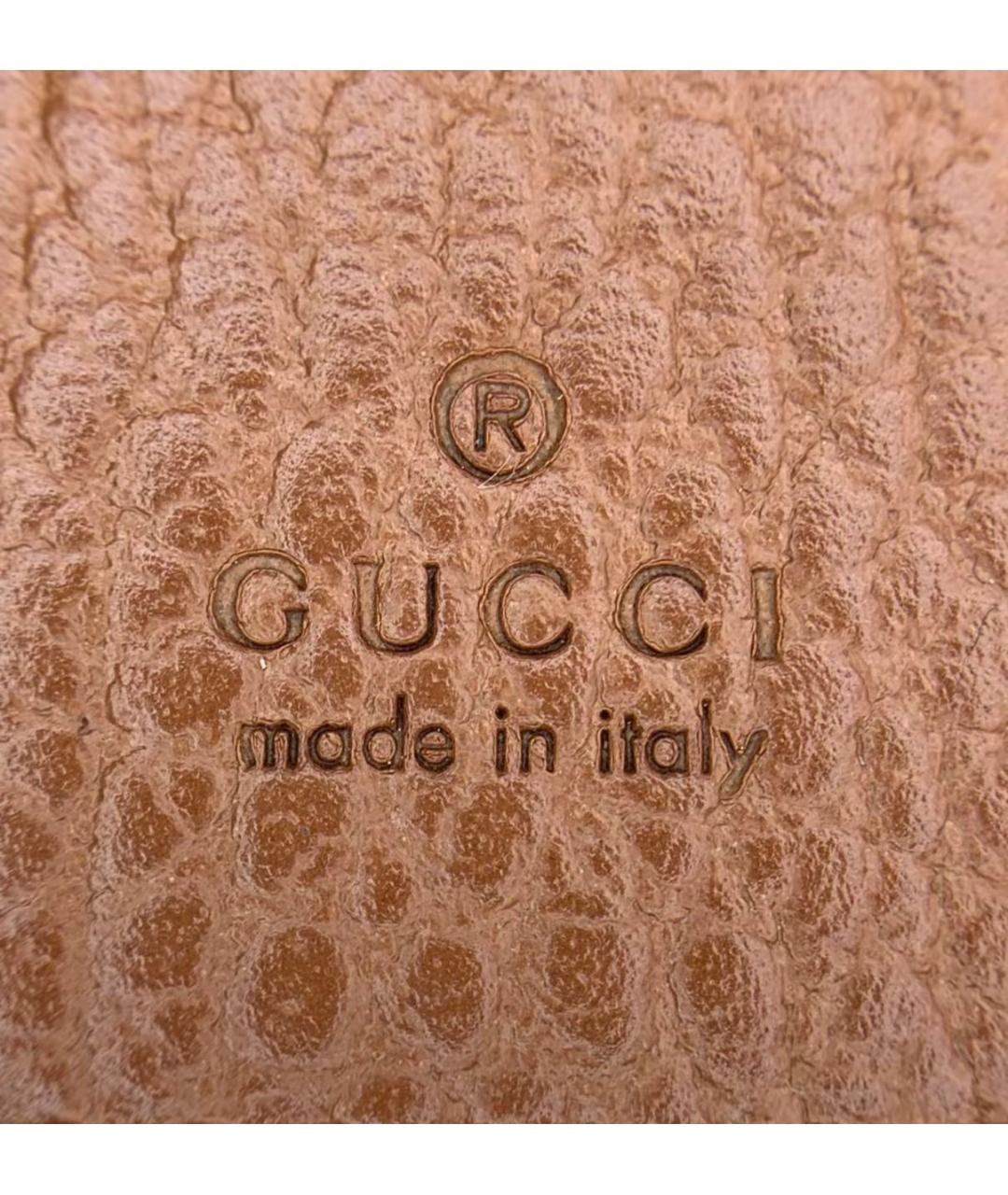 GUCCI Синяя сумка через плечо из канвы, фото 8