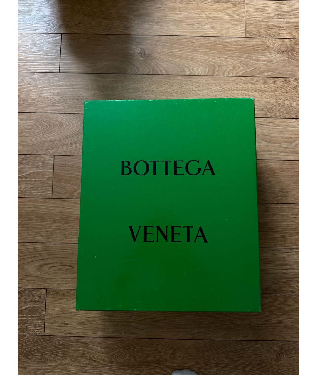 BOTTEGA VENETA Белые кожаные ботинки, фото 4