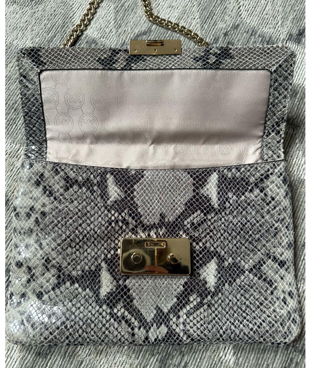 MICHAEL KORS Серая кожаная сумка через плечо, фото 3