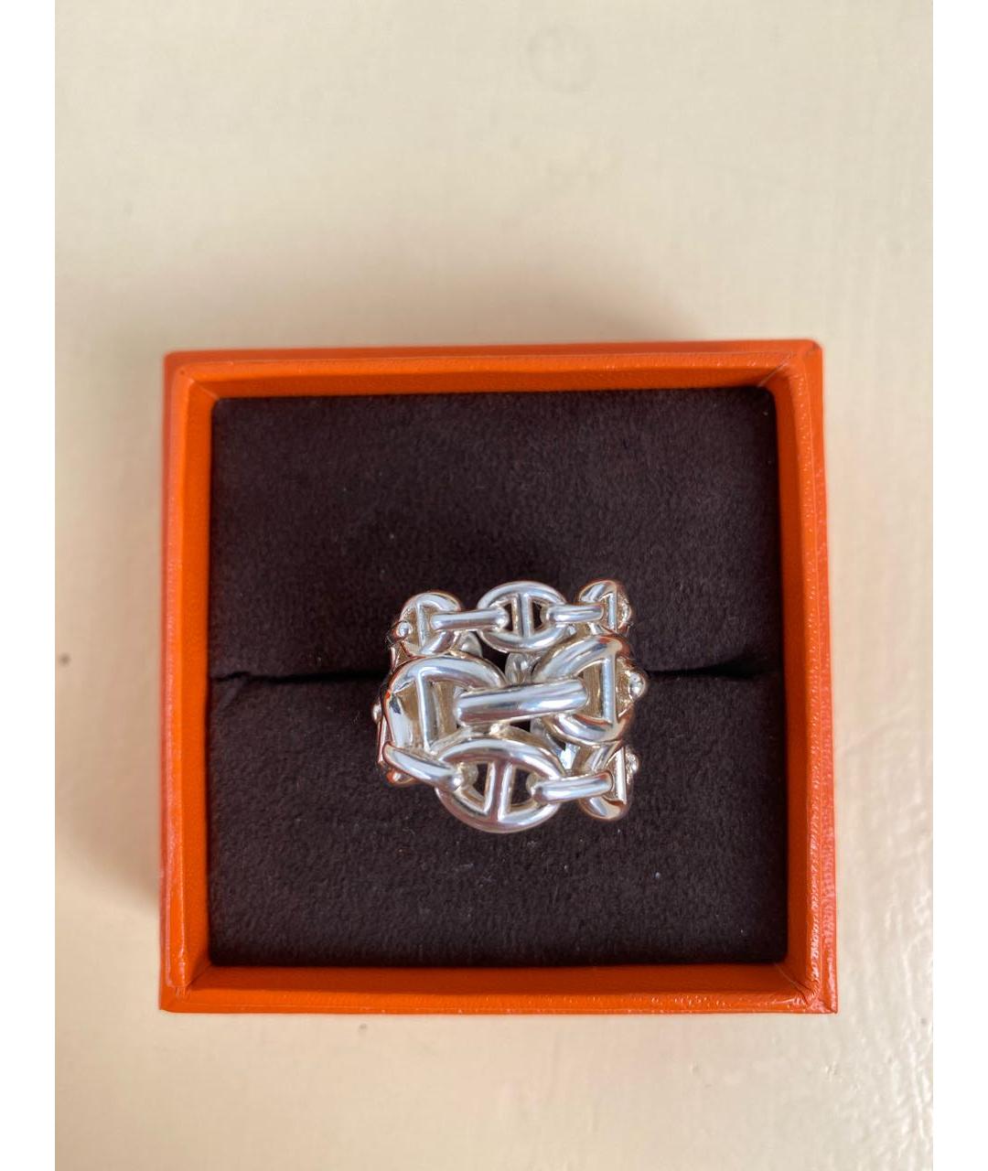 HERMES Серебряное серебряное кольцо, фото 4