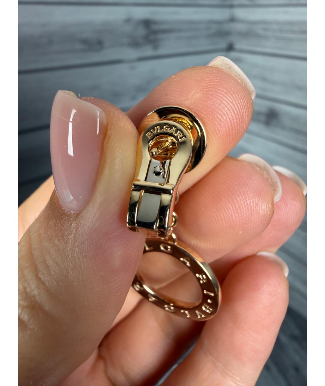 BVLGARI Золотые серьги из желтого золота, фото 5
