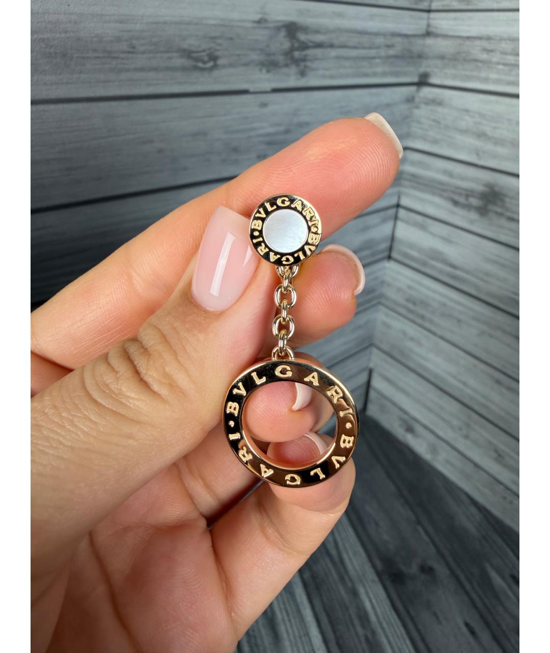 BVLGARI Золотые серьги из желтого золота, фото 3