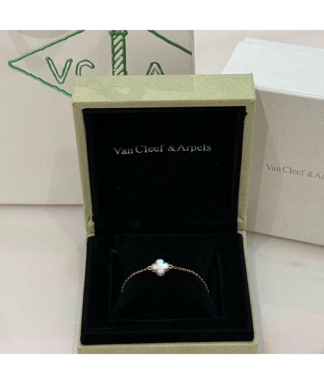 VAN CLEEF & ARPELS Белый браслет из желтого золота, фото 5