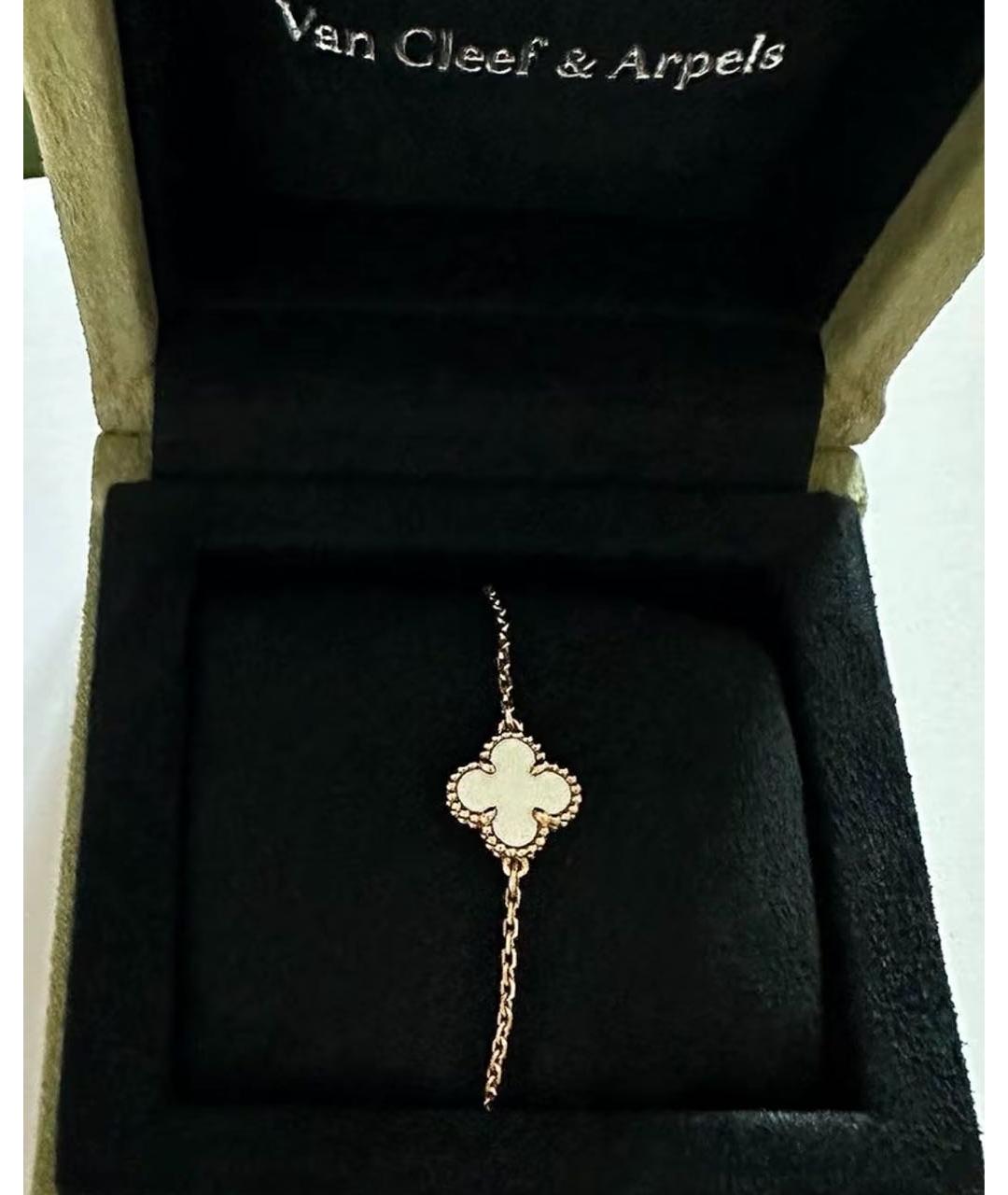 VAN CLEEF & ARPELS Белый браслет из желтого золота, фото 2