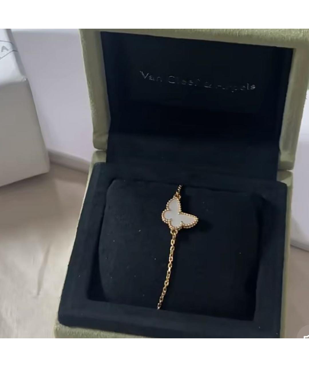VAN CLEEF & ARPELS Белый браслет из желтого золота, фото 2