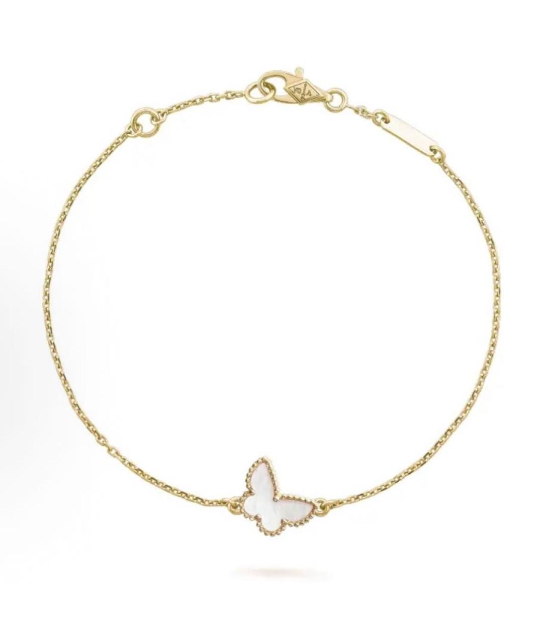 VAN CLEEF & ARPELS Белый браслет из желтого золота, фото 9