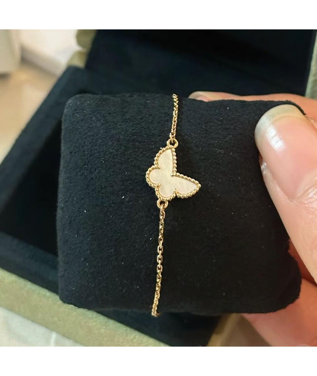 VAN CLEEF & ARPELS Белый браслет из желтого золота, фото 3