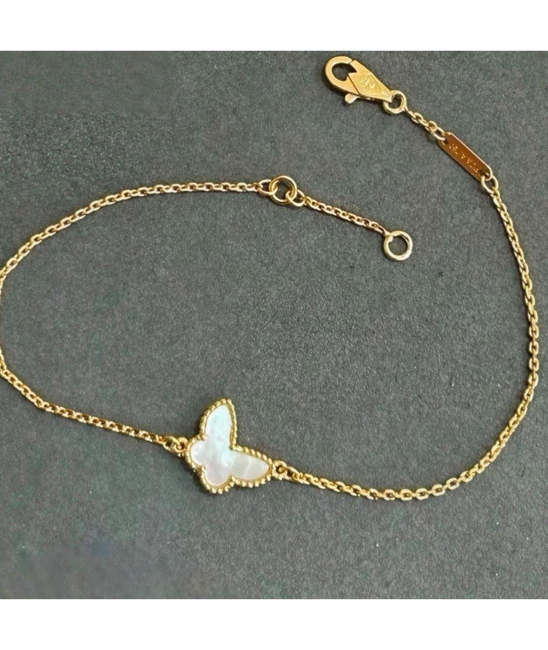 VAN CLEEF & ARPELS Белый браслет из желтого золота, фото 6
