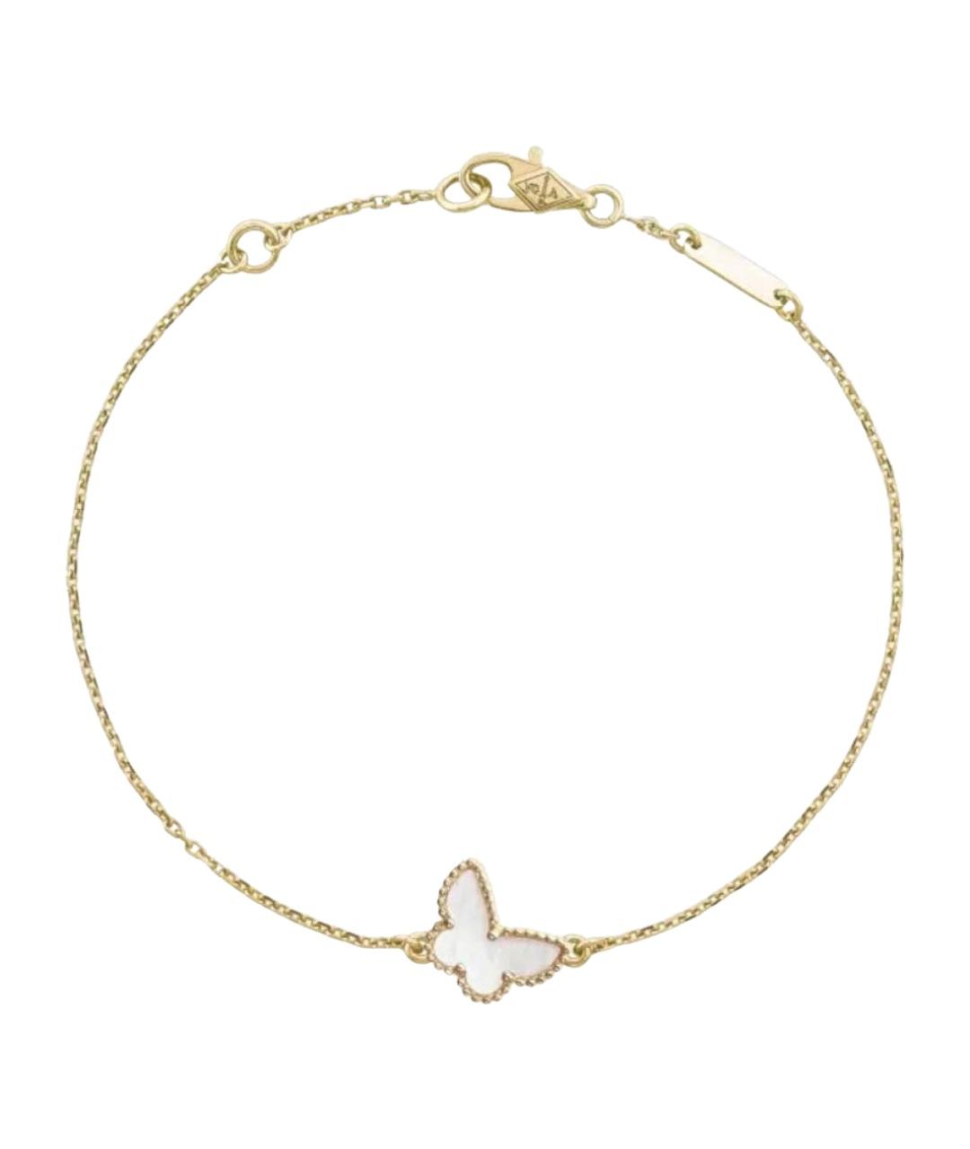 VAN CLEEF & ARPELS Белый браслет из желтого золота, фото 1