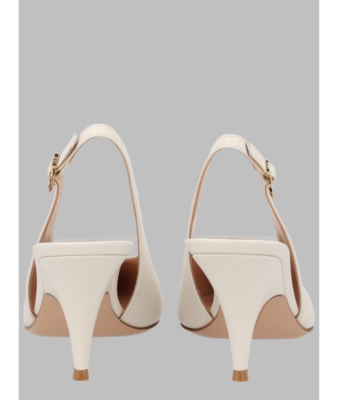 GIANVITO ROSSI Белые кожаные туфли, фото 3