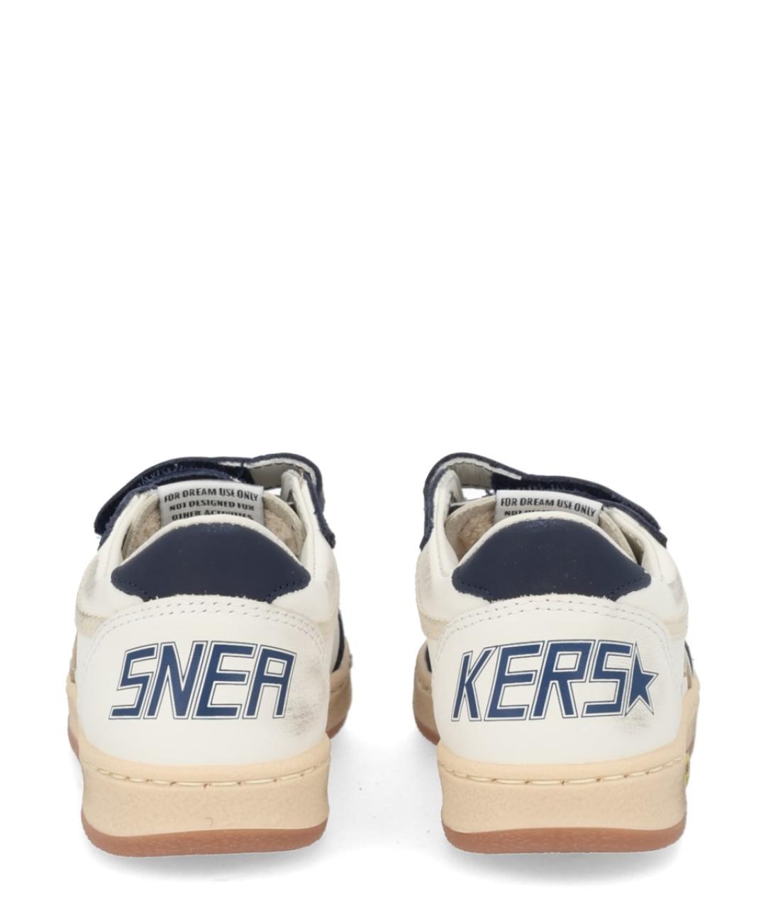 GOLDEN GOOSE Белые кожаные кеды, фото 3