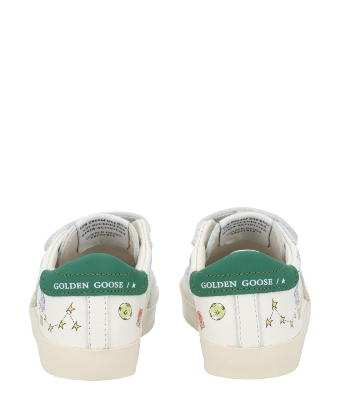 GOLDEN GOOSE Белые кожаные кеды, фото 4