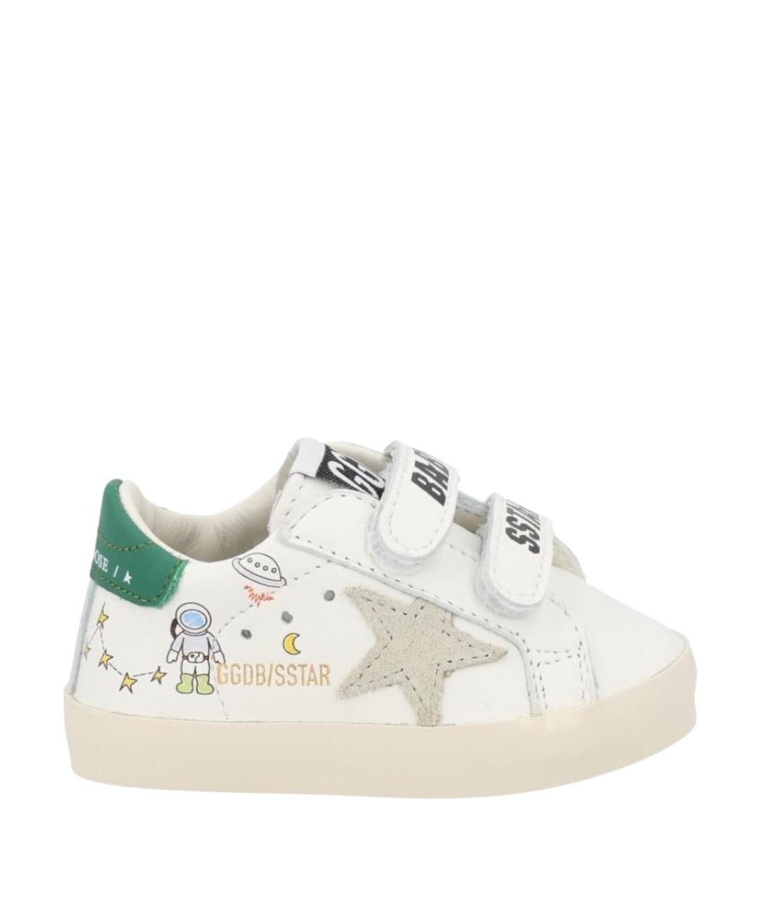 GOLDEN GOOSE Белые кожаные кеды, фото 1