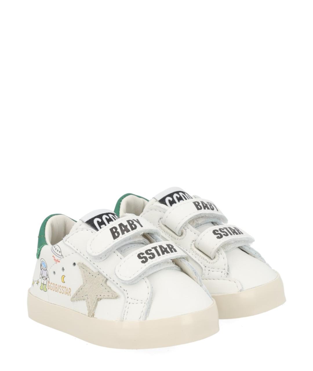 GOLDEN GOOSE Белые кожаные кеды, фото 2