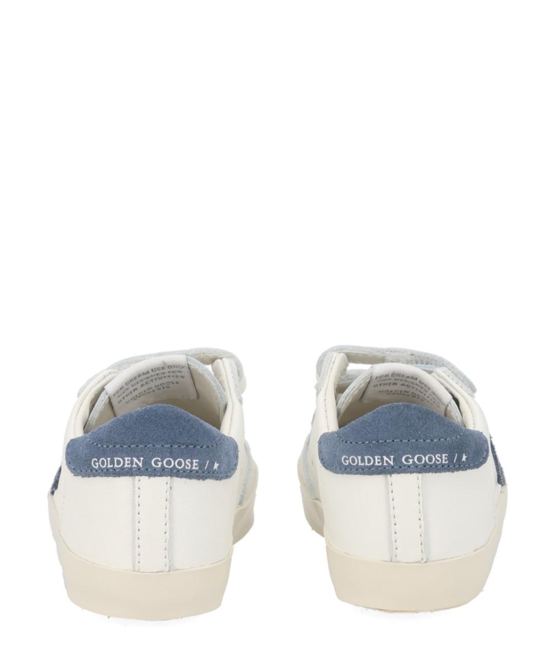 GOLDEN GOOSE Белые кожаные кеды, фото 4
