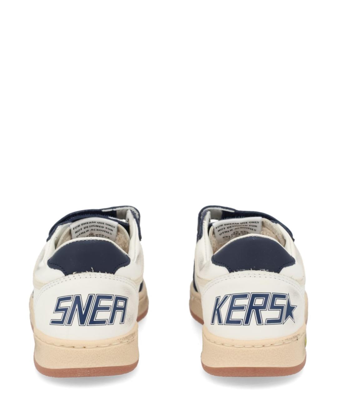 GOLDEN GOOSE Белые кожаные кеды, фото 4