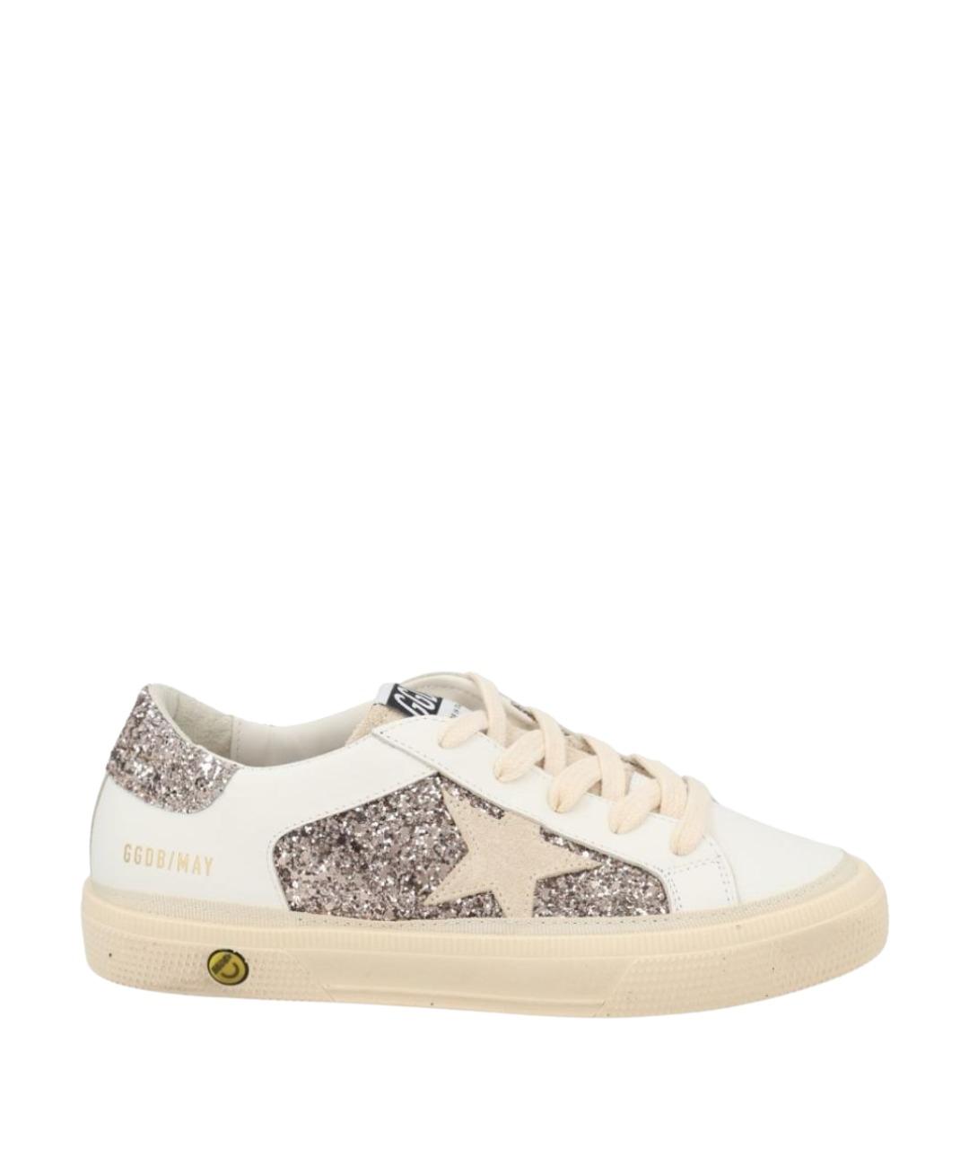 GOLDEN GOOSE Белые кожаные кеды, фото 1