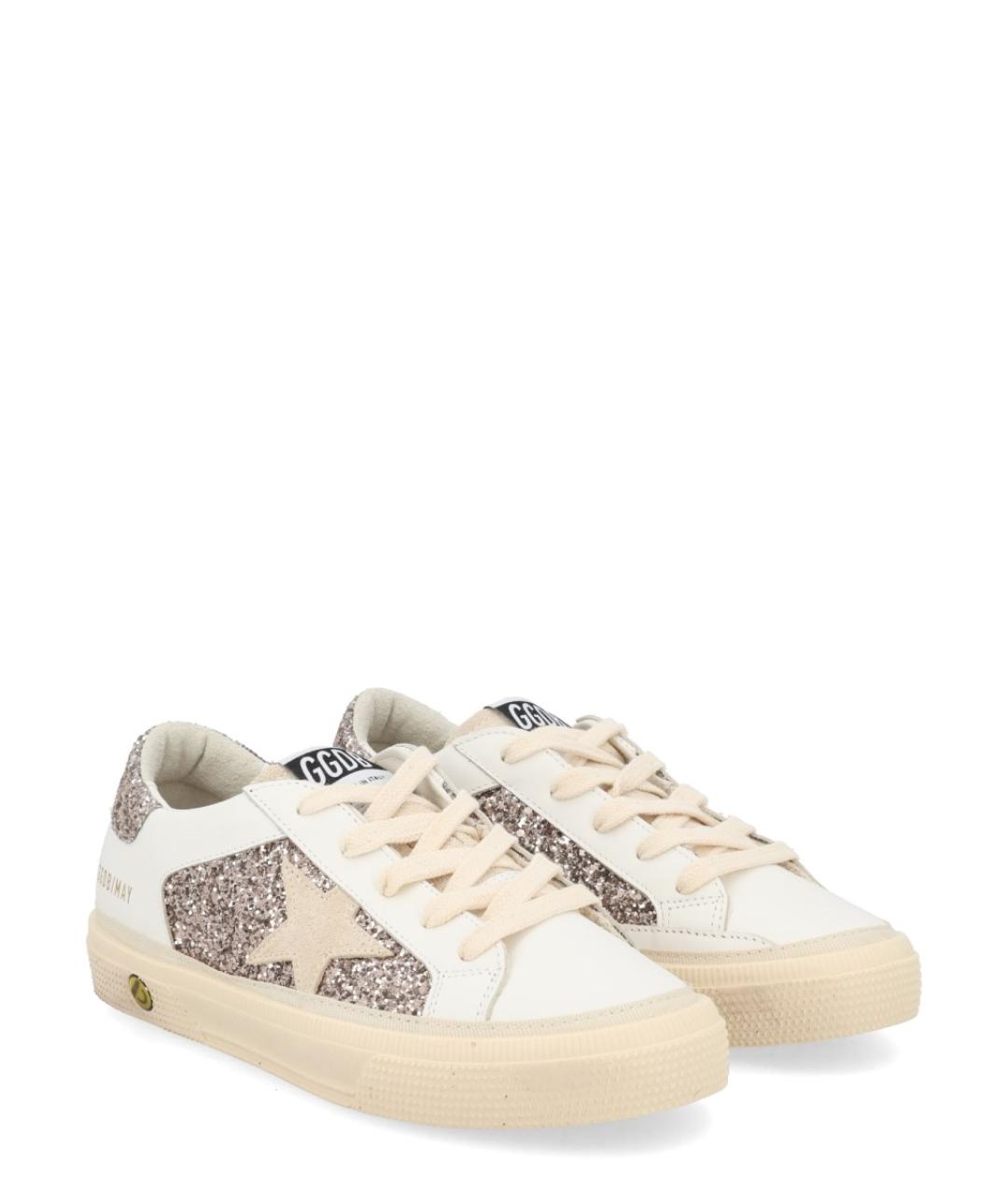 GOLDEN GOOSE Белые кожаные кеды, фото 2