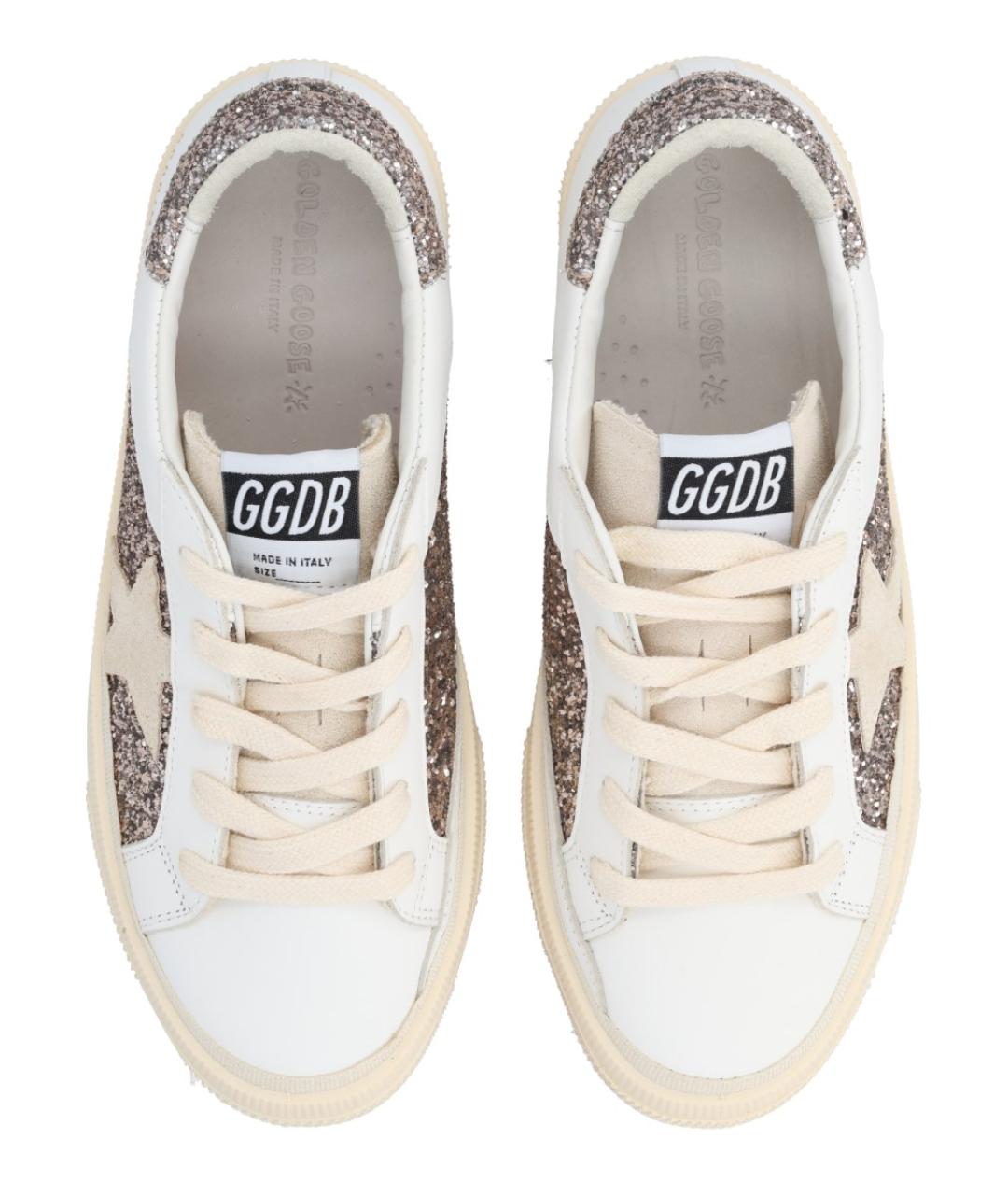 GOLDEN GOOSE Белые кожаные кеды, фото 5