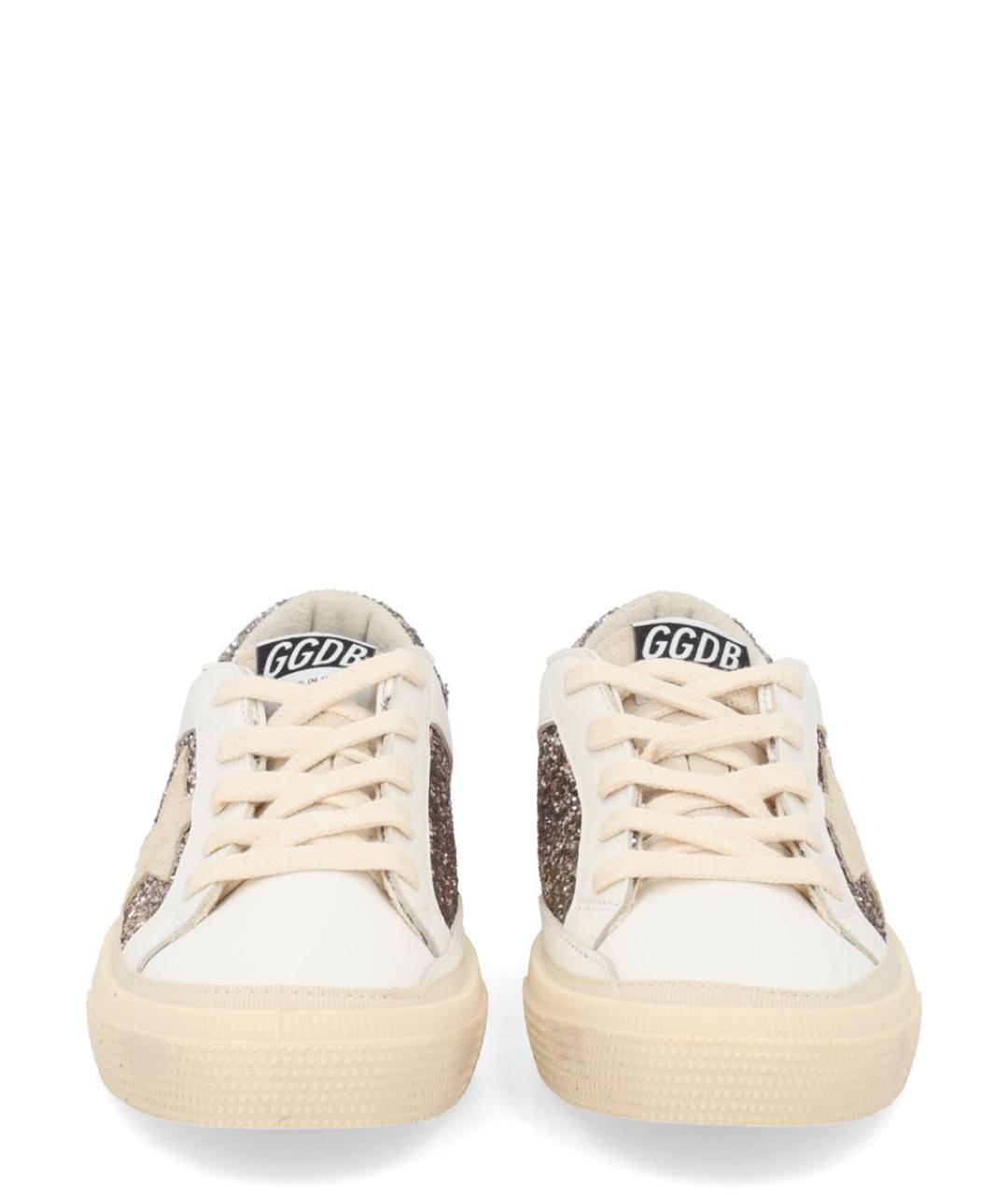 GOLDEN GOOSE Белые кожаные кеды, фото 3