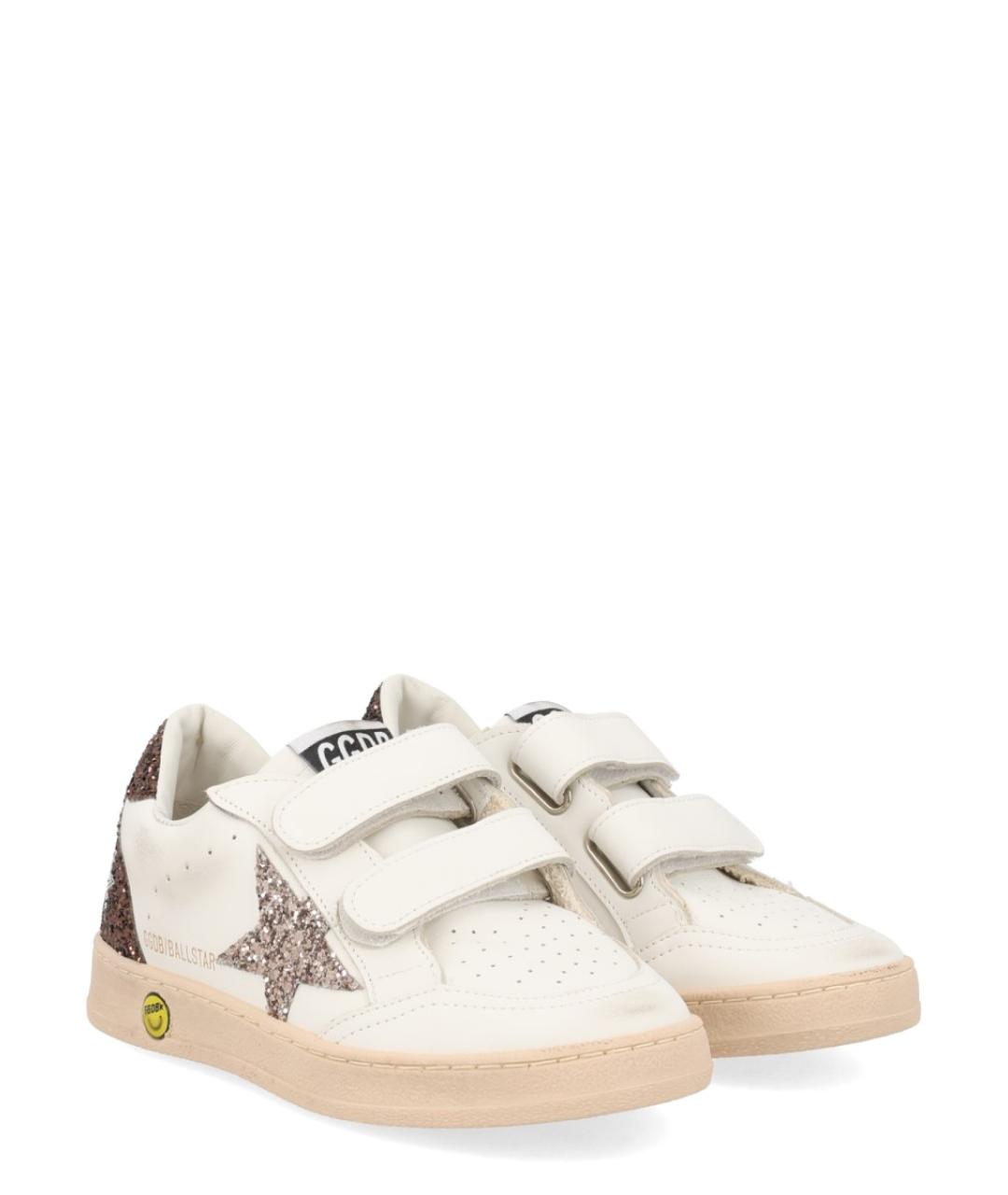 GOLDEN GOOSE Белые кожаные кеды, фото 2