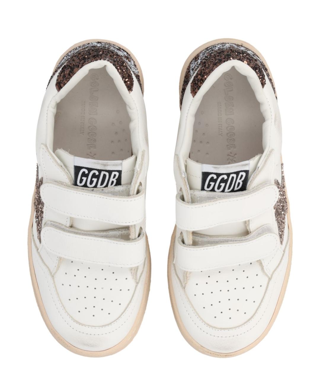 GOLDEN GOOSE Белые кожаные кеды, фото 5