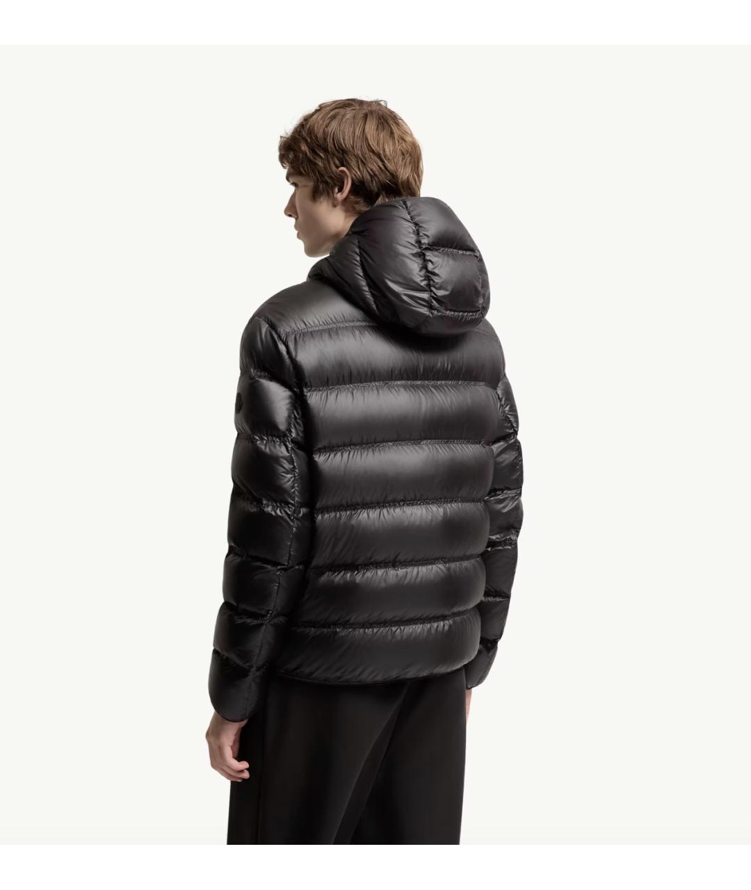 MONCLER Черная полиамидовая куртка, фото 5