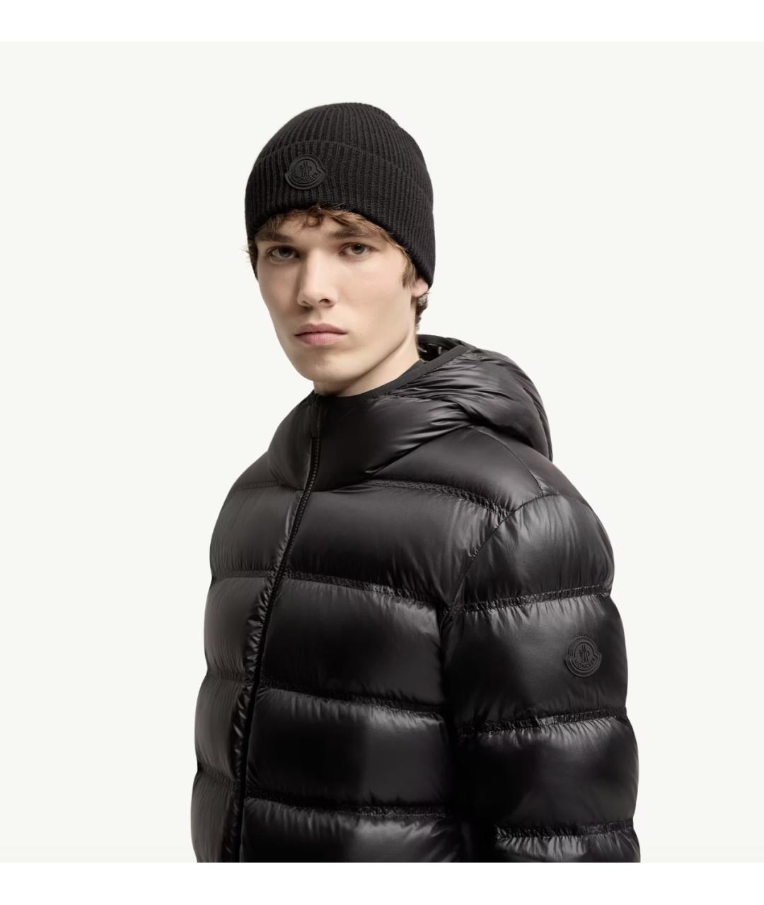 MONCLER Черная полиамидовая куртка, фото 3