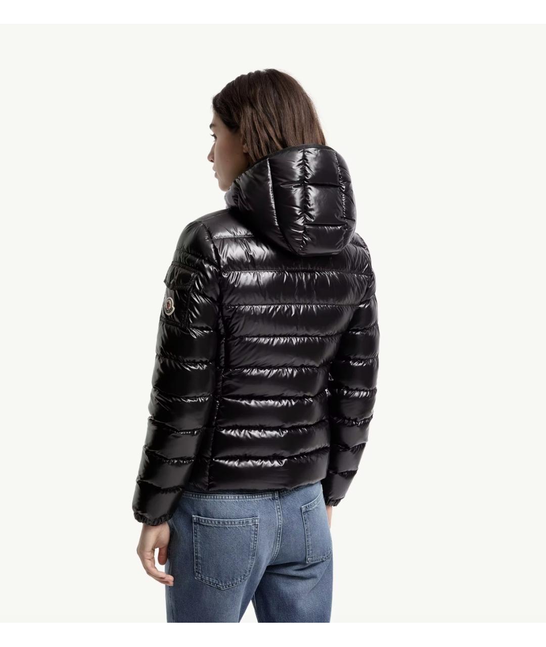 MONCLER Черная полиамидовая куртка, фото 4