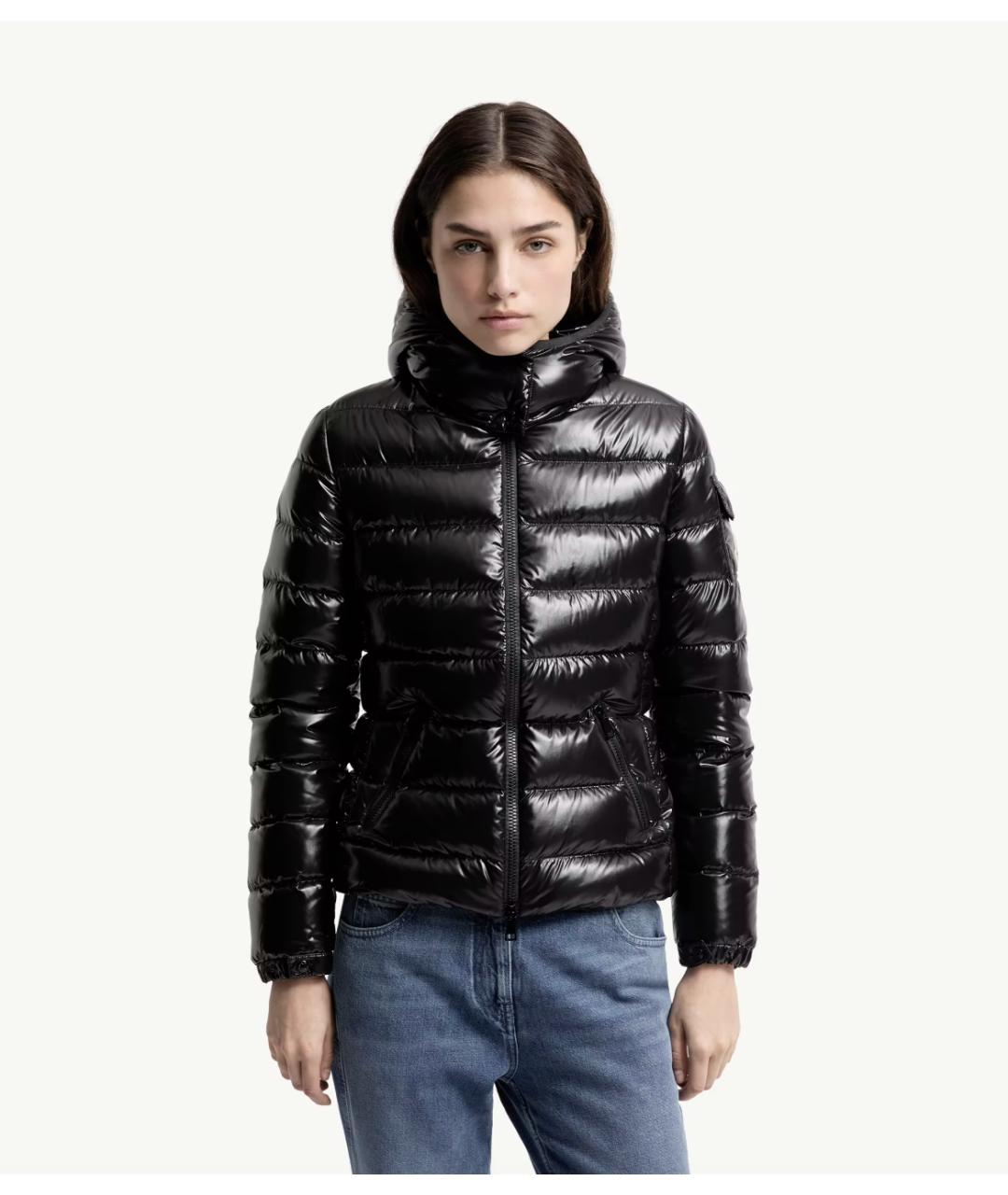 MONCLER Черная полиамидовая куртка, фото 5